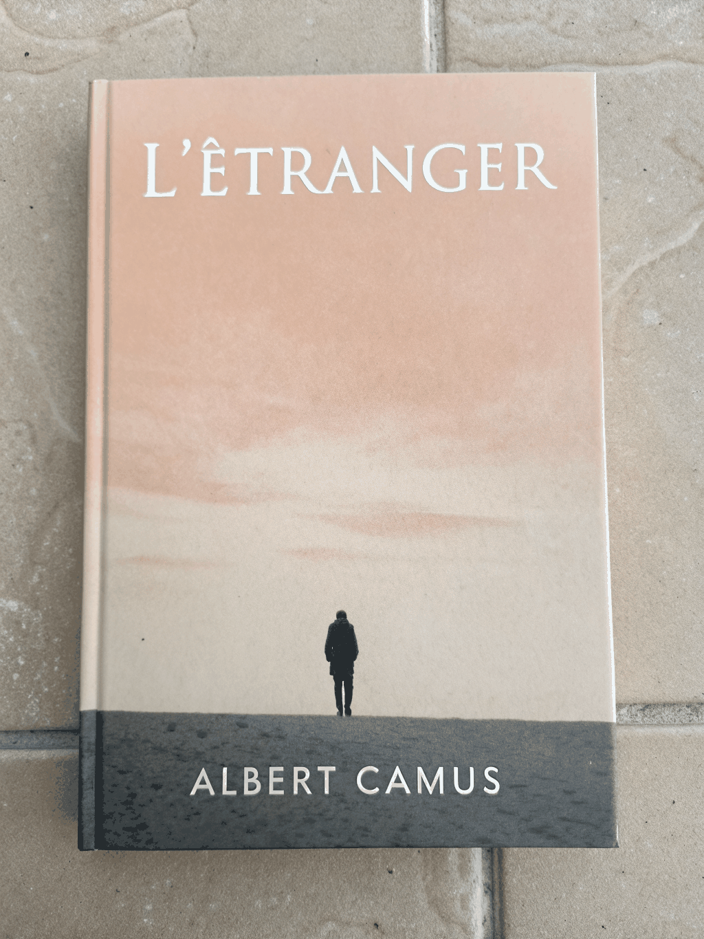 Vintage French literary printing of L'Étranger by Albert Camus