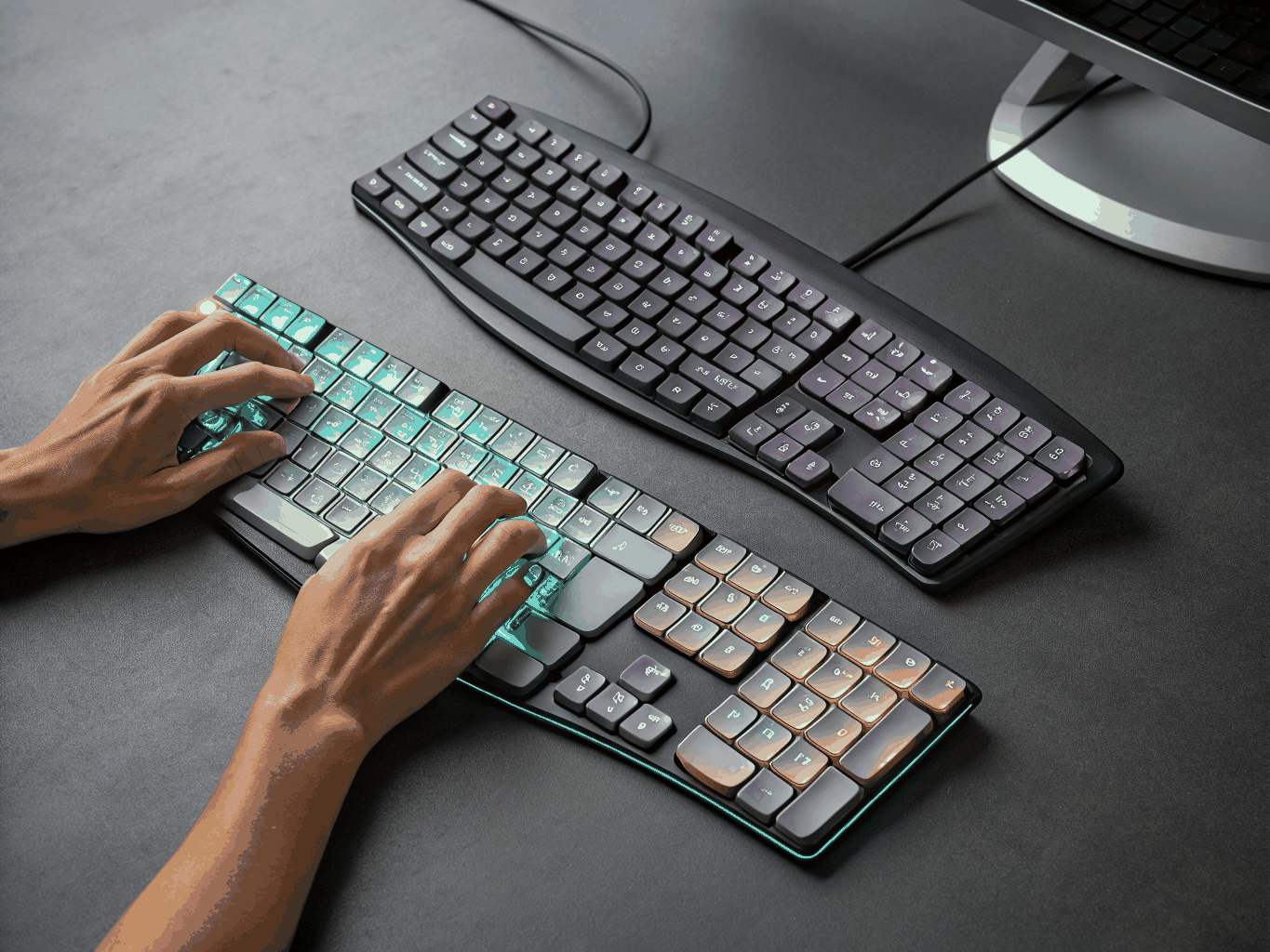 Logitech Wave Keys Ergonomic Wireless Keyboard (illustrative photo)